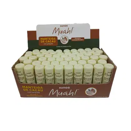 Imagem do produto Manteiga De Cacau Muah! Com Propolis - Caixa C/50
