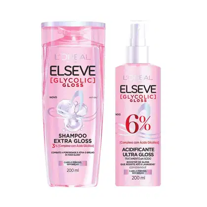 Kit Elseve L’Oréal Paris Glycolic Duo Power, 2 produtos.