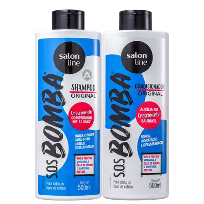 Imagem do produto Kit Salon Line S.O.S. Bomba Original Plus Duo (2 Produtos)