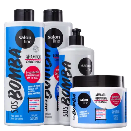 Imagem do produto Kit Salon Line S.O.S. Bomba Original Plus Full (4 Produtos)