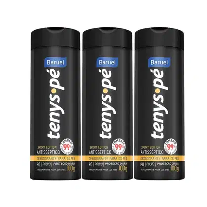Imagem do produto Kit C3 Talco Pés Sport Edition 100g Tenys Pé – Baruel
