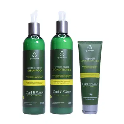 Imagem do produto Shampoo e Condicionador + Leave-in Vector Force Curl & Wave