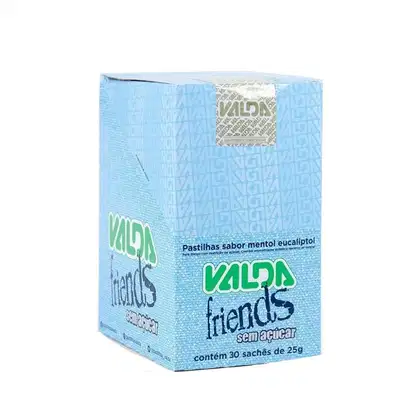 Imagem do produto Pastilha Valda Friends Mentol Display Com 30 Sachês 25g Cada