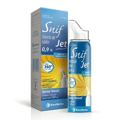 Imagem do produto Snif Jet Cloreto De Sódio 0,9% Spray Nasal De Jato Contínuo 100ml