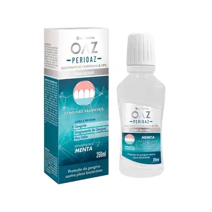 Imagem do produto Eurofarma OAZ Perioaz Sabor Menta - Enxaguante Bucal 250ml