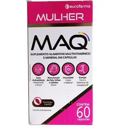 Imagem do produto Suplemento Alimentar Maq Mulher Eurofarma 60 Cápsulas