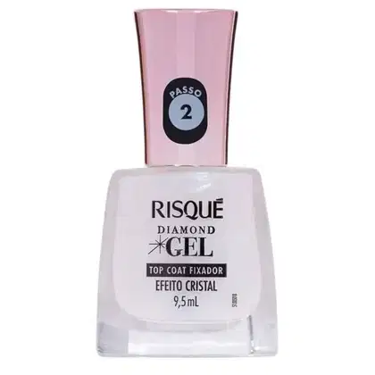 Imagem do produto Esmalte Risqué Diamond Gel Top Coat Efeito Cristal 9,5ml