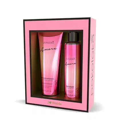 Kit Pokoloka Amora com Loção Corporal 240Ml e Body Splash 250Ml