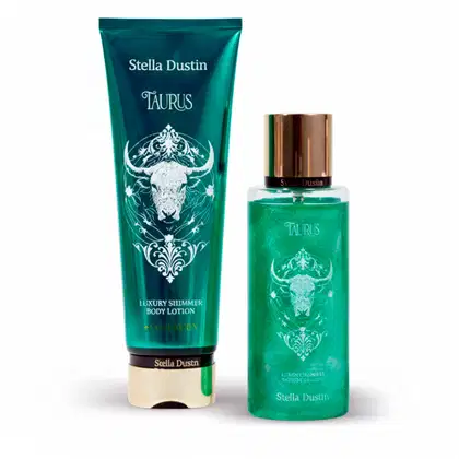 Imagem do produto Kit Stella Dustin Luxury Shimmer Taurus (Touro) – Body Splash 250ml + Loção Hidratante 236ml