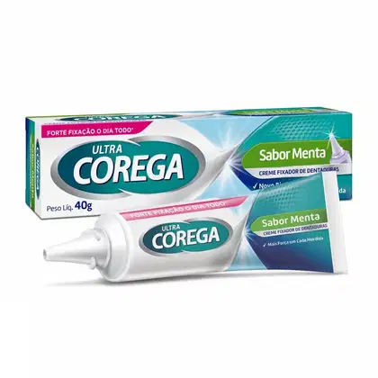 Imagem do produto Creme Fixador De Dentadura Corega Ultra Sabor Menta 40g
