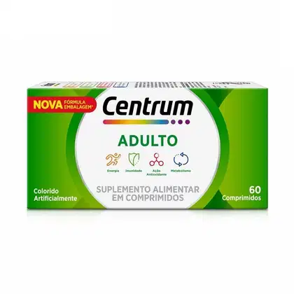 Imagem do produto Suplemento Alimentar Centrum Adulto 60 Comprimidos