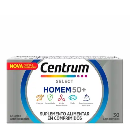 Imagem do produto Suplemento Alimentar Centrum Select Homem 50+ 30 Comprimidos