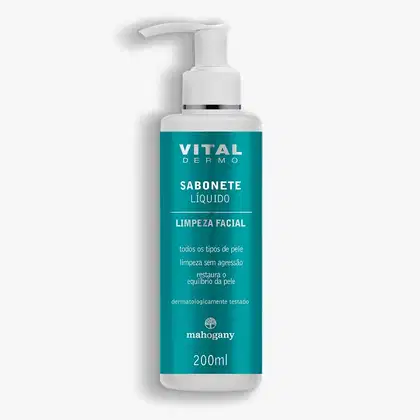 Imagem do produto MAHOGANY SABONETE LIQUIDO FACIAL DERMO VITAL 200ML