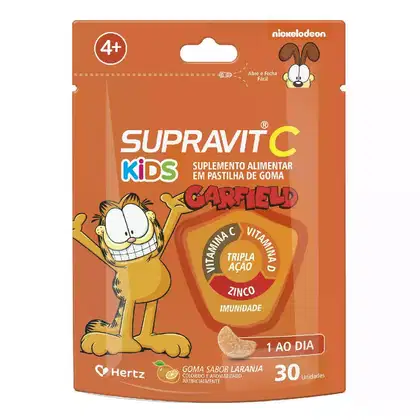 Imagem do produto Suplemento Alimentar Supravit C Kids Sabor Laranja 30 Gomas
