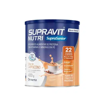 Imagem do produto Suplemento Alimentar Em Pó Supravit Nutri SupraSenior Sabor Cappuccino 400g