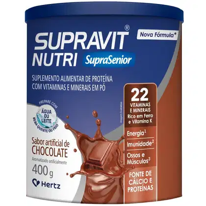 Imagem do produto Suplemento Alimentar Supravit Nutri Sabor Chocolate 400g