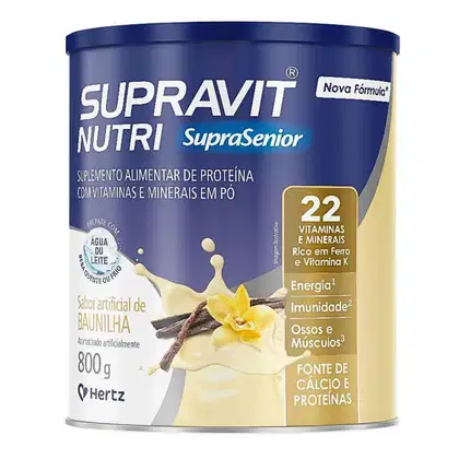 Imagem do produto Suplemento Alimentar Supravit Nutri Sabor Baunilha 800g