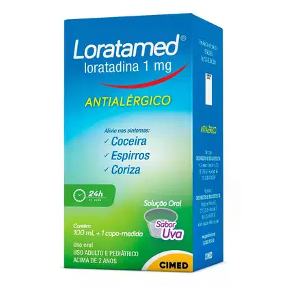 Imagem do produto Loratamed Xarope 1mg/mL frasco 100mL