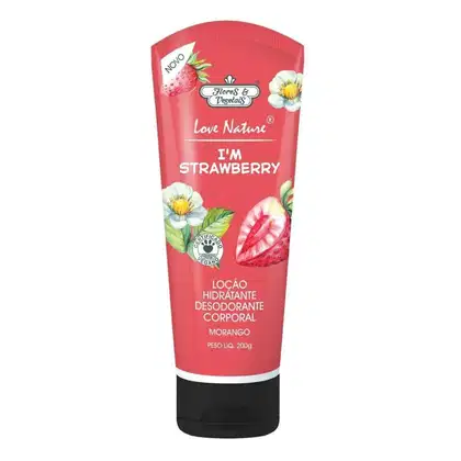 Imagem do produto LOCAO HIDRATANTE CORPORAL MORANGO FLORES  E VEGETAIS  200G
