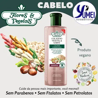 Imagem do produto Shampoo Cachos Poderosos Flores e Vegetais 310ml