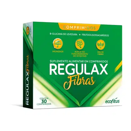 Imagem do produto Suplemento Alimentar Regulax Fibras 30 Comprimidos