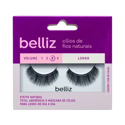 Imagem do produto Belliz Cilios Naturais Volume - 3 Longo