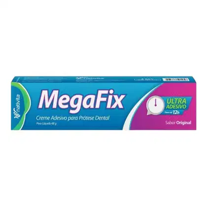Imagem do produto Megafix Ultra Adesivo Creme Adesivo Para Prótese Dental Sabor Original 68g