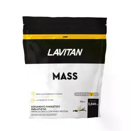 Imagem do produto Cimed Lavitan Mass Proteínas + Carboidrato Sabor Baunilha - Suplemento Alimentar 2,560kg