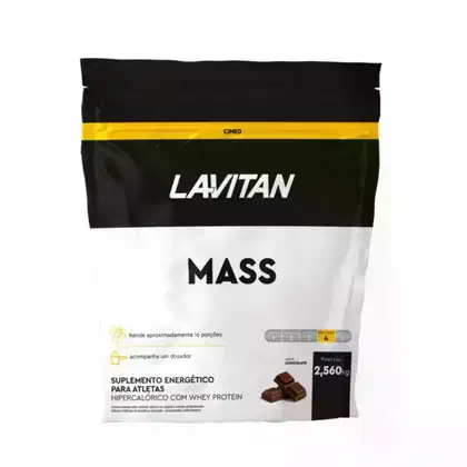 Imagem do produto Cimed Lavitan Mass Proteínas + Carboidrato Sabor Chocolate - Suplemento Alimentar 2,560kg