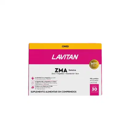 Suplemento Alimentar Lavitan ZMA Femme 30 Comprimidos