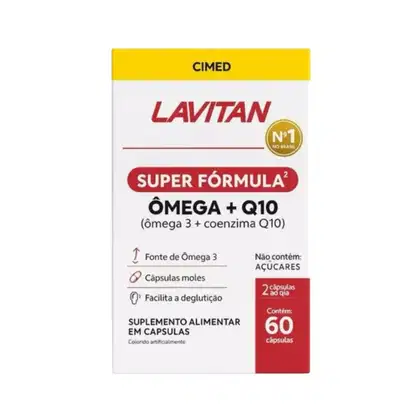 Imagem do produto Cimed Lavitan Ômega + Q10 Super Fórmula - Suplemento Alimentar (60 Cápsulas)