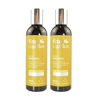Kit com duas unidades de shampoo Grandha Fito Capillus Olive.