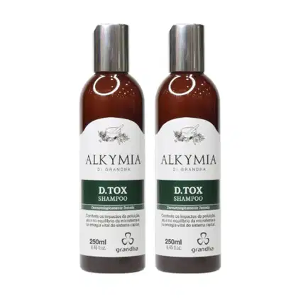 Kit com dois shampoos Grandha Alkymia D.Tox.