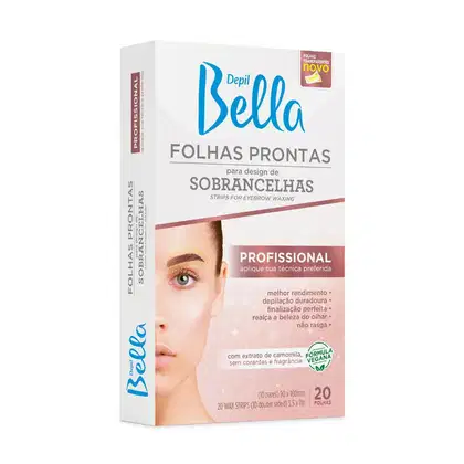 Imagem do produto FOLHAS PRONTAS SOBRANCELHAS 20 FOLHAS DEPIL BELLA