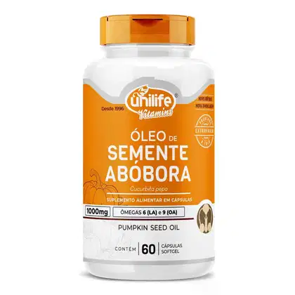 Imagem do produto Suplemento Alimentar Óleo De Semente De Abóbora 60 Cápsulas