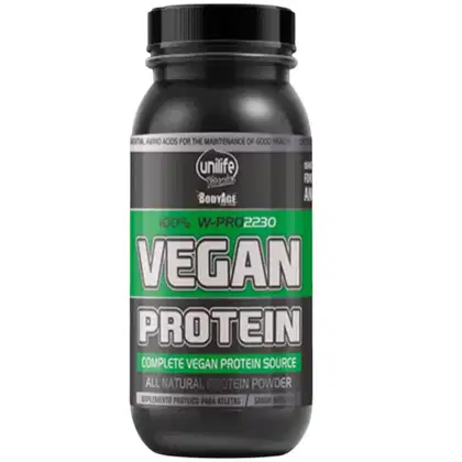 Imagem do produto Suplemento Alimentar em Pó Vegan Protein 100% W-Pro2230 Sabor Morango Unilife 900 g