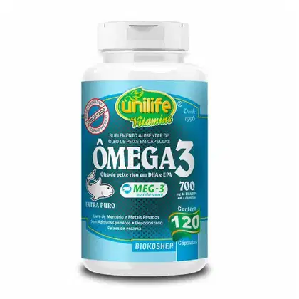 Imagem do produto Suplemento Alimentar Ômega 3 Meg-3 Óleo de Peixe Unilife 120 Cápsulas