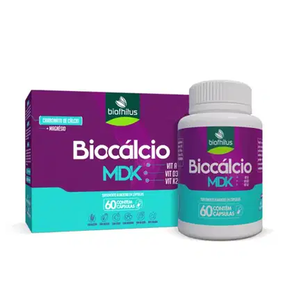 Imagem do produto Suplemento Biocálcio MDK Carbonato de Cálcio+Magnésio Biofhitus 60 Cápsulas
