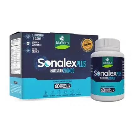 Imagem do produto Suplemento Alimentar Sonalex Plus Melatonina210MCG Biofhitus 60 Cápsulas