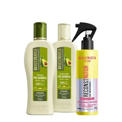 Imagem do produto Kit Bio Extratus Be.use Reconstrutor Pós Quimica Duo Tratamento (3 produtos)