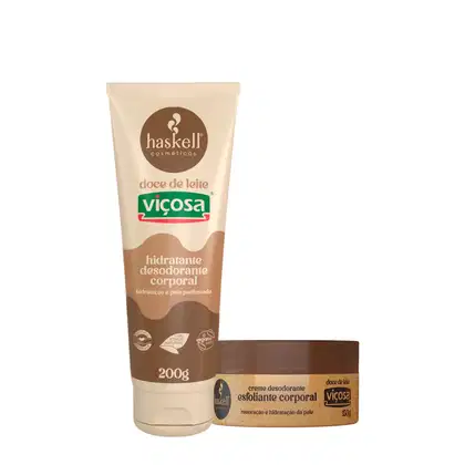 Imagem do produto Kit Haskell Doce de Leite Viçosa Hidratante Esfoliante (2 produtos)