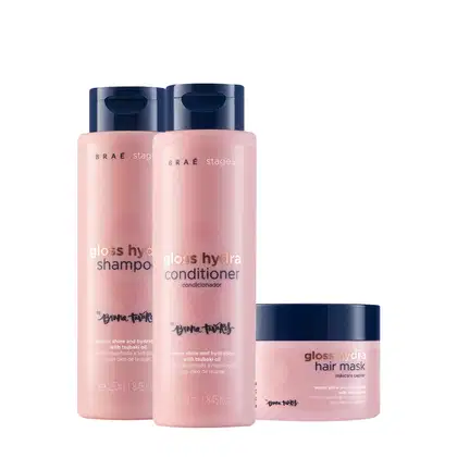 Imagem do produto Kit Braé Stages by Bruna Tavares Gloss Hydra Home Care (3 produtos)