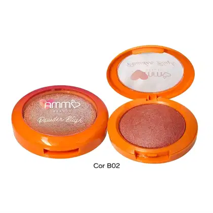 Imagem do produto Powder Blush Cintilante Cor B02 - Ammô Beauty