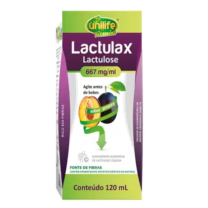 Imagem do produto Suplemento Alimentar Lactulax Sabor Ameixa Unilife 120ml