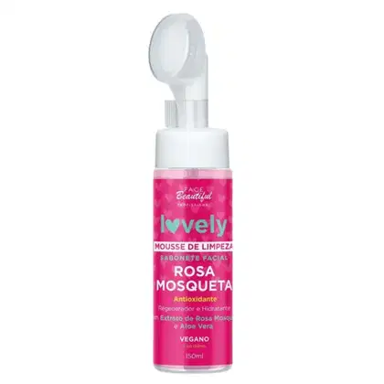 Imagem do produto Sabonete Facial Mousse de Limpeza Rosa Mosqueta 150ml – Face beautiful | Limpeza Profunda e Hidratação