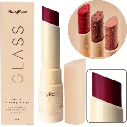 Imagem do produto Ruby Rose Glass Creamy Matte GL08 - Batom 3g