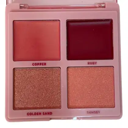 PALETA DE BLUSH E ILUMINADOR BLUSH & SHINE  COR BERRY BRONZE - MARCA RUBY ROSE