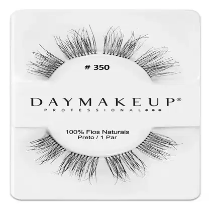Imagem do produto Cilios Postiços Daymakeup #350 Fios Naturais Human Hair