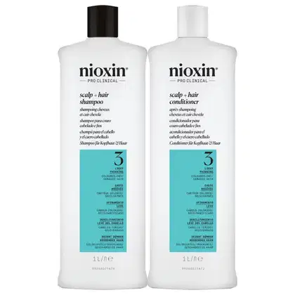 Kit Nioxin Volume Thinning Sistema 3 Salon Duo Care, 2 produtos.