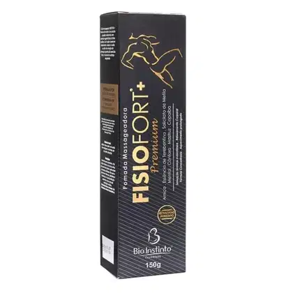 Pomada Massageadora Relaxante Bio Instinto FisioFort+ Premium, 150g.